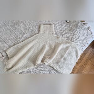 MEG Cream Knit Poncho